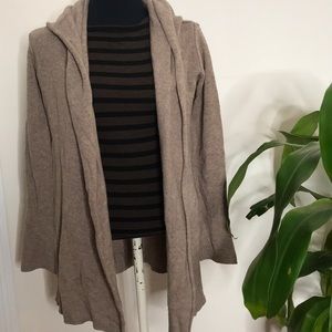 Vince hooded sweater coat size small